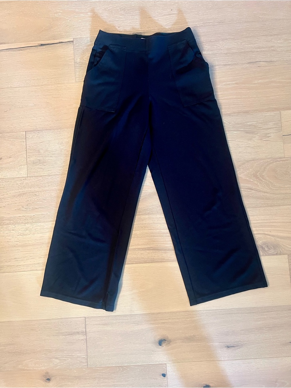 Max Studio Black Wide-Leg Knit Pants for Kids